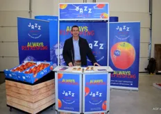 Didier Groven van Enzafruit promoot Jazz appelen