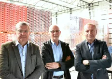 Luc Vanoirbeek (algemeen secretaris VBT), Rudy Luytens (BelOrta) en Maarten de Moor (LAVA)