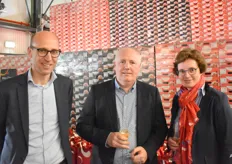 Jan-Willem Verloop van GKE in gesprek met Yves Souvereyns en Isabel de Blaiser van BelOrta