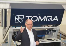 Jim Frost productmanager bij Tomra. Tomra presenteerde de 3a serie in optisch sorteren. 