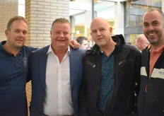 Jeroen Alleblas (Van Geest International), Chris-Hans van der Hout (FLE), Erwin Schippers (Van Oers United) en Stephan van Wijck (Zoutewelle)