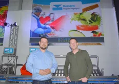 Roy Otten van Synergy Systems en Erwin van Heumen van Taste Sensations uit Kerkdriel. Zij leveren kiemgroenten en taugé, in bulk en consumentenverpakkingen.