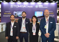 Vicente Perez, Nick Hall, Hao Wang en Geoff Furniss van Tomra Food – BBC Technologies.