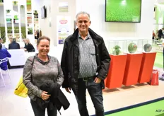 Ook Angelique Christiaens en Hans Kalter van Christiaens Agro Systems kwamen een kijkje nemen op de beurs in Madrid