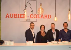 Het team van Aubier Colard: Thomas Curvers, Nathalie Kellens, Kristof Marinus en Dimitri Gielen. Hebben op de beurs hun innovatieve bio folie goed in de picture gezet.