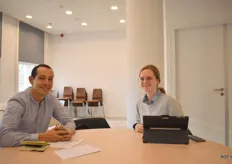 Carlos Gonzales (Fresh Kampo) en Lise Hordijk (NL in Business)