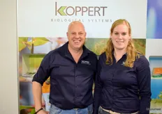 Frank Druyff en Charlotte Grootscholten va Koppert Biological Systems. Willen grote stappen gaat zetten in de bio-sector.