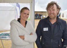 Linda Schokker en Carl van de Wiel van Agro Centre Holland