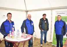 Willem Huige, Joris van Meer, Karst Brolsma en Albert Feddes van Eurofins Agro