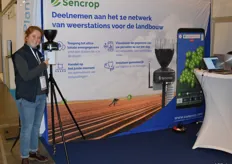 Alix Bourras van Sencrop. Dit bedrijf levert weerstations voor de landbouw. Met de verzamelde input ben je 24/7 op de hoogte van het weerbeeld en de verwachtingen.