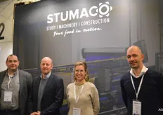 Stumaco maakt machines in UNOX of RVS en Fraxinus bouwt ze in staal. Bert Sioen, Lode De Boe, Ann Sofie Werbrouck en Hannes Dekeyzer.