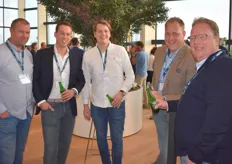 Marcel van der Welle, Tom Leenheer en Lucien Ruiter (Van Ooijen Citrus) en Piet van der Wal en Sjaak Oosthoek ( Fruitfactor)
