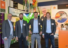 De beurstijgers Jan Groen, Ignacio Bosque, Ton Slootman en Bart Blok van Green Organics