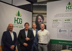 Leander van Bellen, Rob Boogmans, Stijn Verstijnen en Stefan Loos van de HDG Survey Group