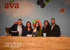 Team Angus Soft Fruits Europe: Frank van der Kwaak, Agnitha Ouwejan, Amy de Rijcke, Nelleke Vos en Ronald van Vossen