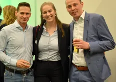Chris Aarts van Holland Draadbewerking, Rebekka Boekhout en Pieter-Jan Goedegebuure van TMS