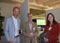 Wilco van den Berg (GroentenFruit Huis) met Hans Verstegen en Liza Schoenmaker van Enza Zaden