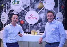 Niels Feder en Christian van Os van Delphy stonden op een gezamenlijke stand met onder andere DLV en Moore Belgium